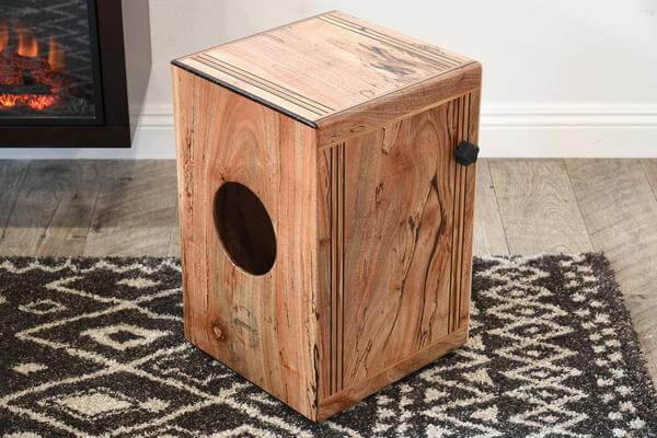 Reclaimed wood cajon drum hand made in the u.s.a. grande